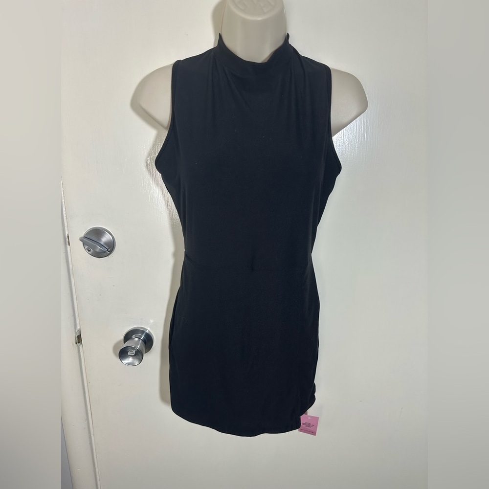 PrettyLittleThing Black Sleeveless Mini Dress